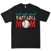 Black Loud And Proud Baseball Mom Premium Tee - BundleAndBundleShop