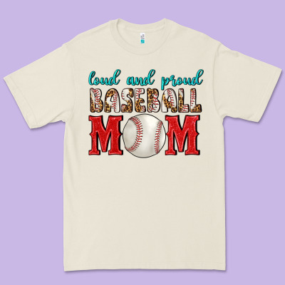 Loud And Proud Baseball Mom Premium Tee Designed By Bundleandbundleshop
