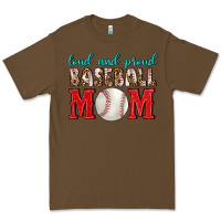 Cacao Loud And Proud Baseball Mom Premium Tee - BundleAndBundleShop