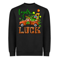 Black St. Patrick's Day loads of truck Heavyweight Sweatshirt - OliviaCreatesArt
