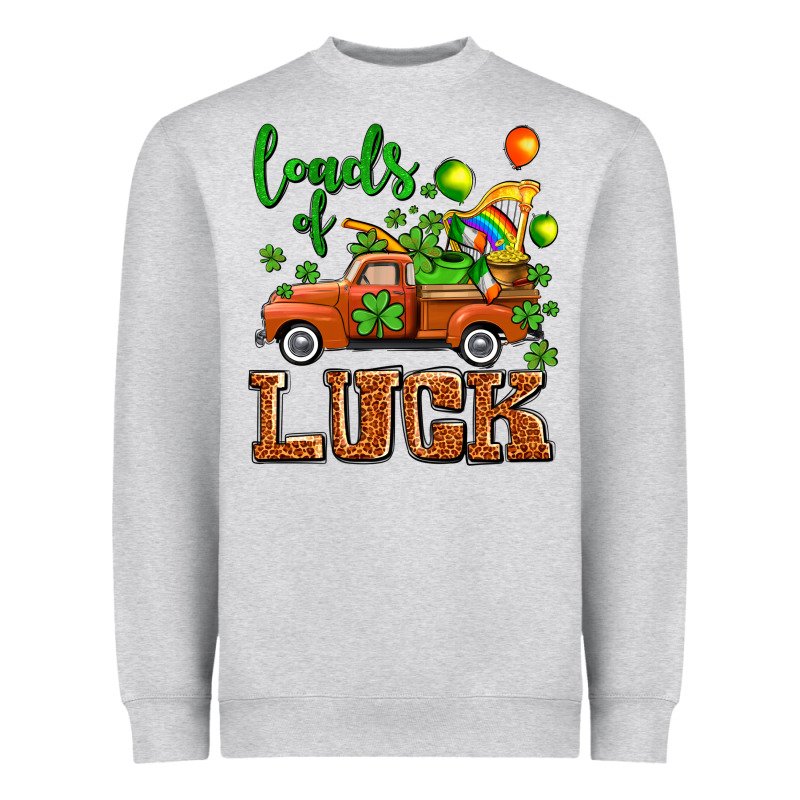 St. Patrick's Day Loads Of Truck Heavyweight Sweatshirt by OliviaCreatesArt | Teevron