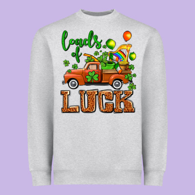 St. Patrick's Day Loads Of Truck Heavyweight Sweatshirt Designed By Oliviacreatesart