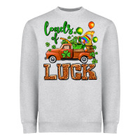 Heather Grey St. Patrick's Day loads of truck Heavyweight Sweatshirt - OliviaCreatesArt