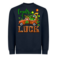 Navy St. Patrick's Day loads of truck Heavyweight Sweatshirt - OliviaCreatesArt