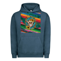 Pigment Midnight Navy western baby goat Urban Hoodie - BarkalooDesign