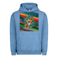 Pigment Pebble Blue western baby goat Urban Hoodie - BarkalooDesign