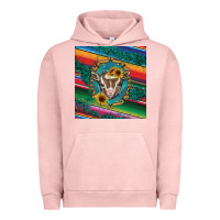 Pigment Salmon western baby goat Urban Hoodie - BarkalooDesign