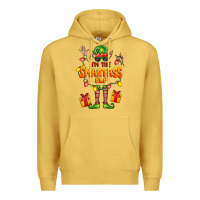 Antique Gold im the smartass elf Premium Hoodie - FaDigitalArtStudio
