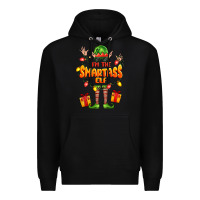 Black im the smartass elf Premium Hoodie - FaDigitalArtStudio