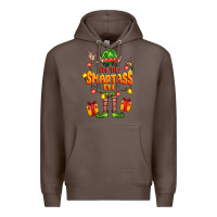 Coffee im the smartass elf Premium Hoodie - FaDigitalArtStudio