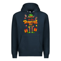 Navy im the smartass elf Premium Hoodie - FaDigitalArtStudio