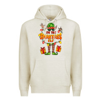 Oatmeal Heather im the smartass elf Premium Hoodie - FaDigitalArtStudio