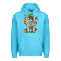 Ocean Blue im the smartass elf Premium Hoodie - FaDigitalArtStudio