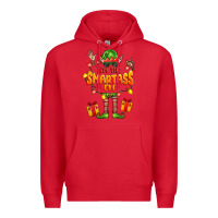 Red im the smartass elf Premium Hoodie - FaDigitalArtStudio
