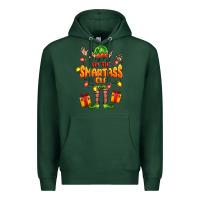 Sports Green im the smartass elf Premium Hoodie - FaDigitalArtStudio