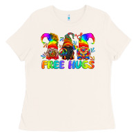 Bone LGBTQ Free Hugs Gnomes Ladies Tee - BundleAndBundleShop