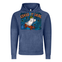 Vintage Denim Creep It Real Vintage Hoodie - texasbilliewilder