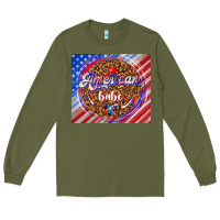 Army Green American babe Long Sleeve Tee - TumblerDesignByShophia