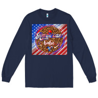 Navy American babe Long Sleeve Tee - TumblerDesignByShophia