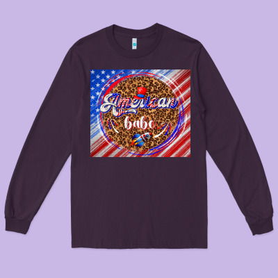 American Babe Long Sleeve Tee Designed By Tumblerdesignbyshophia