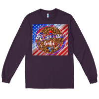 Plum American babe Long Sleeve Tee - TumblerDesignByShophia