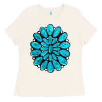 Bone turquoise gemstone jewelny Ladies Tee - RanaPortraitStore