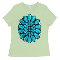 Matcha turquoise gemstone jewelny Ladies Tee - RanaPortraitStore