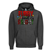 Charcoal Heather Furry And Bright Zipper Hoodie - FaDigitalArtStudio