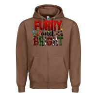 Chestnut Furry And Bright Zipper Hoodie - FaDigitalArtStudio