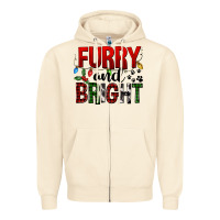 Sandshell Furry And Bright Zipper Hoodie - FaDigitalArtStudio