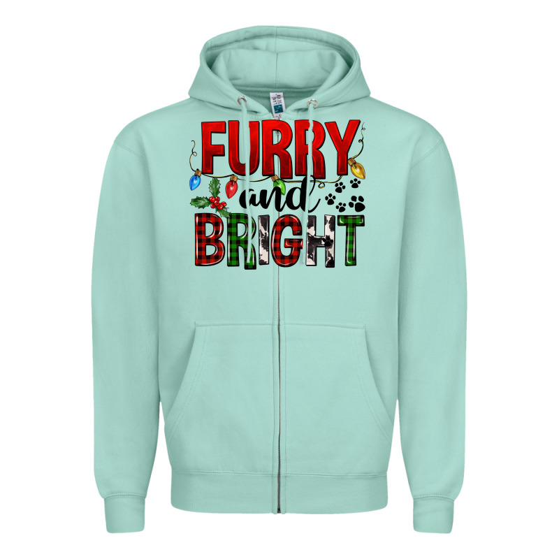 Furry And Bright Zipper Hoodie by FaDigitalArtStudio | Teevron