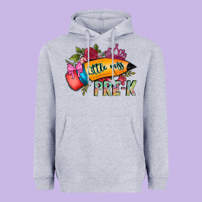 Little Miss Prek Heavyweight Hoodie Designed By Cowhidedigitalart