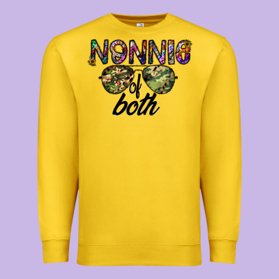 Nonnie Of Both Premium Sweatshirt Designed By Cowhidedigitalart