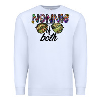 White nonnie of both Premium Sweatshirt - CowhideDigitalArt