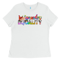 White Western LGBTQ Gender Equality Ladies Tee - BundleAndBundleShop