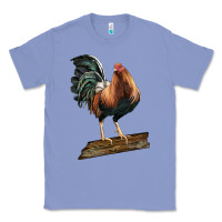 Colony Blue american game rooster standing Classic Tee - LillyAllenDesigns