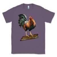 Lavender american game rooster standing Classic Tee - LillyAllenDesigns