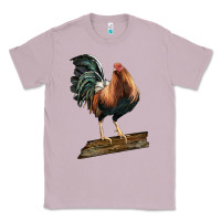 Lilac american game rooster standing Classic Tee - LillyAllenDesigns