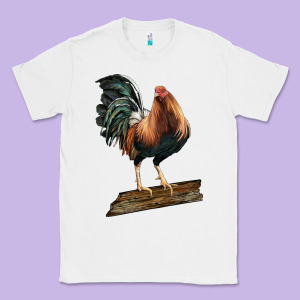 American Game Rooster Standing Classic Tee Designed By Lillyallendesigns
