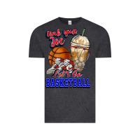 Vintage Black Grab your joe let's go Basketball Vintage Tee - NancyCooperArtShop