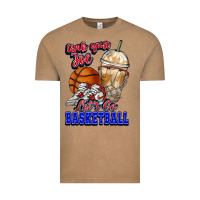 Vintage Coffee Grab your joe let's go Basketball Vintage Tee - NancyCooperArtShop