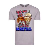 Vintage Zinc Grab your joe let's go Basketball Vintage Tee - NancyCooperArtShop