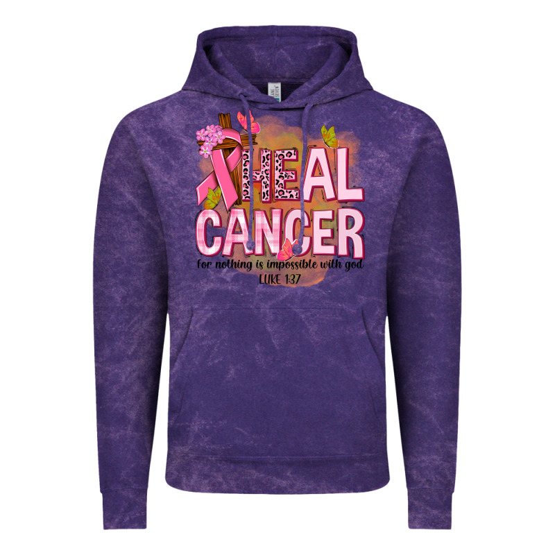 Heal Cancer For Nothing Is Impossible With God Vintage Hoodie by NancyCooperArtShop | Teevron