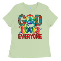 Matcha LGBTQ+ God Loves Everyone Ladies Tee - BundleAndBundleShop