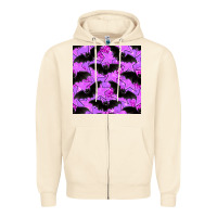Sandshell halloween bat and stars seamless pattern Zipper Hoodie - BundleAndBundleShop