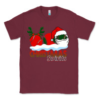 Burgundy Christmas Spirits Baseball Classic Tee - Bettercallsaul