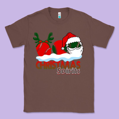 Christmas Spirits Baseball Classic Tee Designed By Bettercallsaul