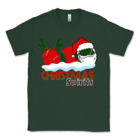 Sports Green Christmas Spirits Baseball Classic Tee - Bettercallsaul