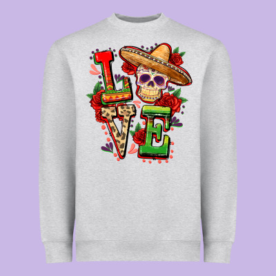 Cinco De Mayo Love Heavyweight Sweatshirt Designed By Fadigitalartstudio