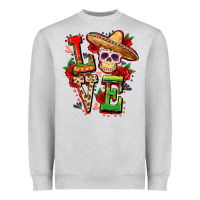Heather Grey Cinco de mayo love Heavyweight Sweatshirt - FaDigitalArtStudio
